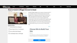 
                            10. How to Connect a Blogger Account to Gmail | Chron.com