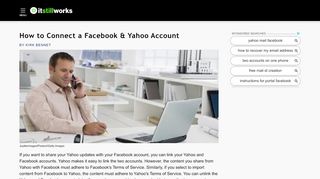 
                            9. How to Connect a Facebook & Yahoo Account | It Still Works