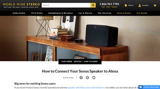 
                            11. How to Connect a Sonos Speaker with Alexa | World Wide Stereo