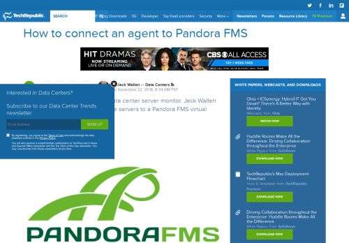 
                            13. How to connect an agent to Pandora FMS - TechRepublic