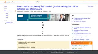 
                            12. How to connect an existing SQL Server login to an existing SQL ...