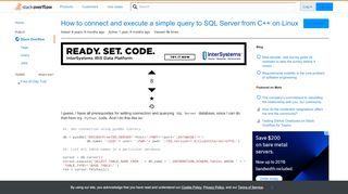 
                            11. How to connect and execute a simple query to SQL Server from C++ ...