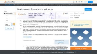 
                            2. How to connect Android app to web server - Stack Overflow