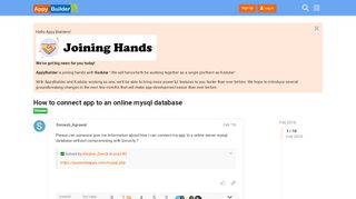 
                            12. How to connect app to an online mysql database - AppyBuilder