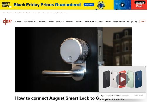 
                            6. How to connect August Smart Lock to Google Home - CNET