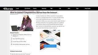 
                            7. How to Connect Computers to a Server Over the Internet | Chron.com