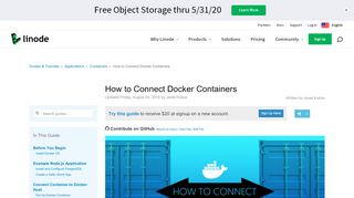 
                            10. How to Connect Docker Containers - Linode