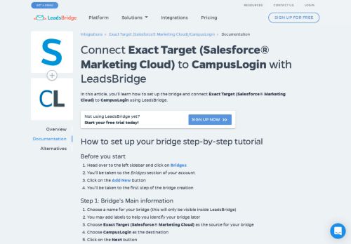 
                            11. How to connect Exact Target (Salesforce® Marketing Cloud) to ...