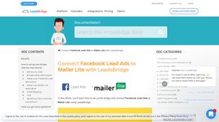 
                            3. How to connect Facebook Lead Ads to Mailer Lite | LeadsBridge ...