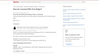 
                            6. How to connect FIFA 14 to Origin - Quora
