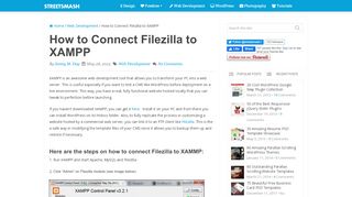
                            9. How to Connect Filezilla to XAMPP | Streetsmash