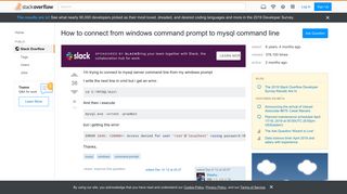 
                            7. How to connect from windows command prompt to mysql command line ...