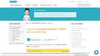 
                            9. How to connect Google Contacts to YMLP | LeadsBridge Documentation