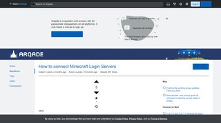 
                            11. How to connect Minecraft Login Servers - Arqade