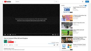 
                            9. How to Connect Office 365 and Dropbox - YouTube