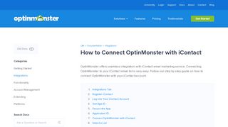 
                            12. How to Connect OptinMonster With iContact