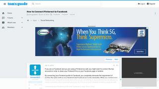 
                            5. How to Connect Pinterest to Facebook | Tom's Guide Forum