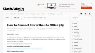 
                            8. How to Connect PowerShell to Office 365 | SlashAdmin \ Life in IT