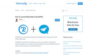 
                            10. How to connect Rebrandly to SocialPilot – Rebrandly