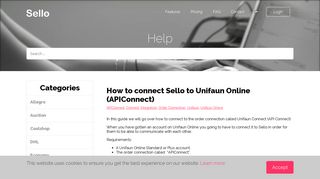 
                            7. How to connect Sello to Unifaun Online (APIConnect) - Sello