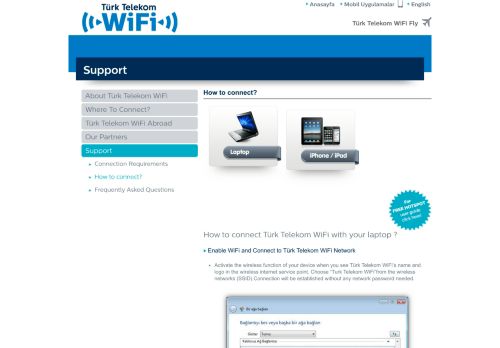 
                            1. How To Connect? | Support | Türk Telekom WiFi