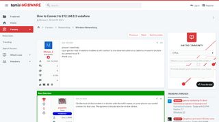 
                            10. How to Connect to 192.168.1.1 vodafone | Tom's Hardware Forum