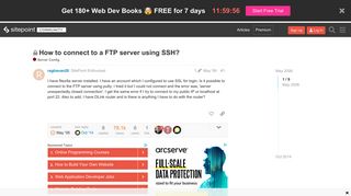 
                            1. How to connect to a FTP server using SSH? - Server Config - The ...