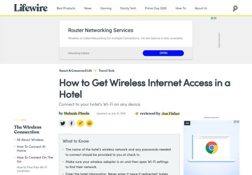 
                            10. How to Connect to a Hotel's Wi-Fi - Lifewire