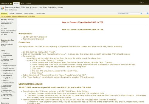 
                            6. How to connect to a Team Foundation Server