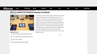 
                            13. How to Connect to a Zimbra Calendar in Outlook | Chron.com