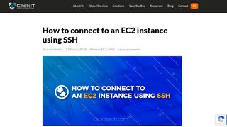 
                            10. How to connect to an ec2 instance using SSH - Clickittech