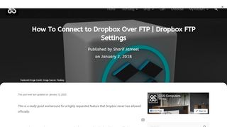 
                            3. How To Connect to Dropbox Over FTP | Dropbox FTP Settings