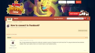 
                            6. How to connect to Facebook? - General - King of Thieves