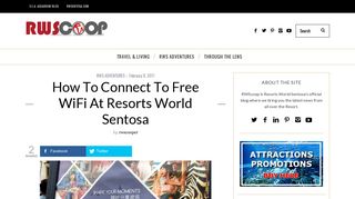 
                            9. How to connect to free WiFi at Resorts World Sentosa - RWScoop
