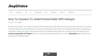 
                            4. How To Connect To JioNet Portal Public WiFi Hotspot - Jio4GVoice