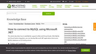 
                            10. How to connect to MySQL using Microsoft .NET