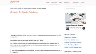 
                            5. How to Connect to Oracle Database Server - Oracle Tutorial