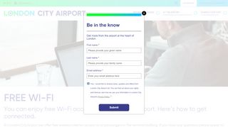 
                            13. How to connect to our Wi-fi | London City Airport