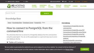 
                            2. How to connect to PostgreSQL from the command line