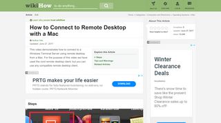 
                            5. How to Connect to Remote Desktop with a Mac: 8 Steps