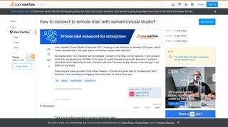 
                            8. how to connect to remote mac with xamarin/visual studio? - Stack ...