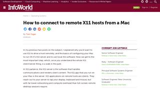 
                            5. How to connect to remote X11 hosts from a Mac | InfoWorld