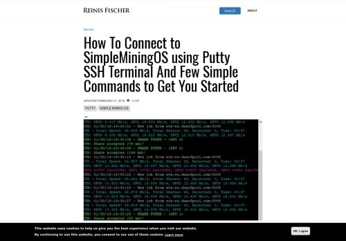 
                            4. How To Connect to SimpleMiningOS using Putty SSH ...