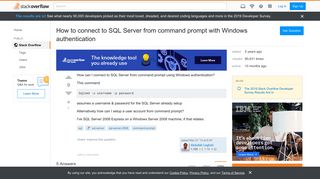 
                            4. How to connect to SQL Server from command prompt with Windows ...