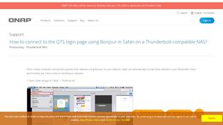 
                            6. How to connect to the QTS login page using Bonjour in ... - QNAP
