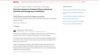 
                            8. How to connect to Walmart Wire to check my schedule and change my ...