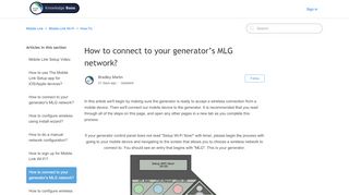 
                            10. How-To: Connect to Your Generator's MLG Network – Mobile Link