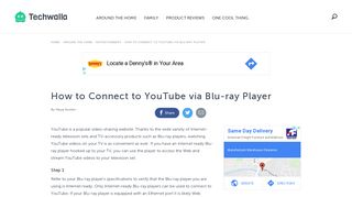 
                            12. How to Connect to YouTube via Blu-ray Player | Techwalla.com