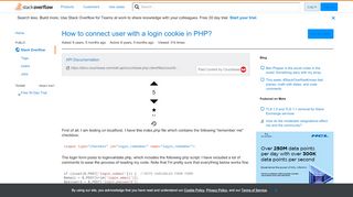 
                            6. How to connect user with a login cookie in PHP? - Stack ...