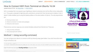 
                            3. How to Connect WiFi from Terminal on Ubuntu 16.04 - LinOxide